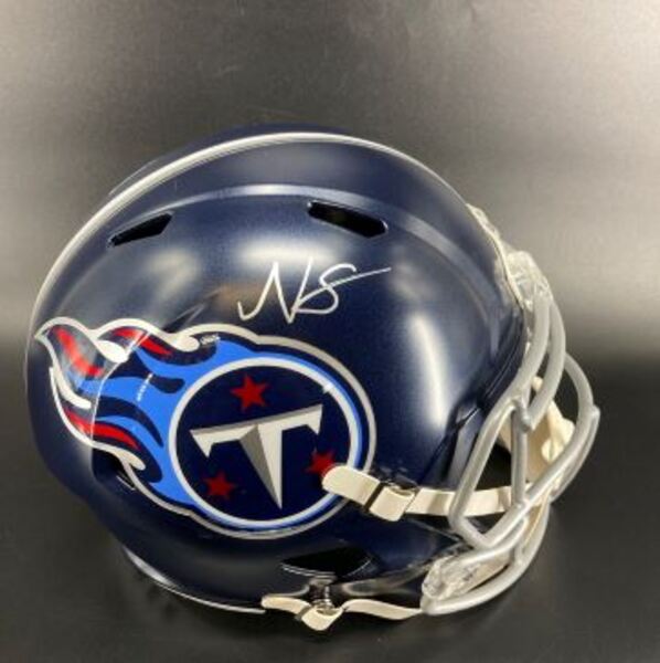 NFL - Titans Nick Singleton Signed Replica Speed Helmet