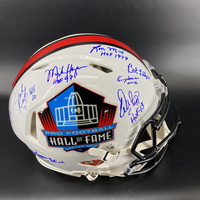 HOF - Multi Signed Authentic HOF Speed Helmet Signed by over 12 Players ...