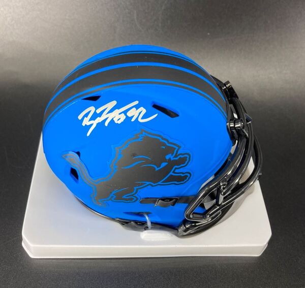 Lions - Brian Branch Signed Rave Mini Helmet