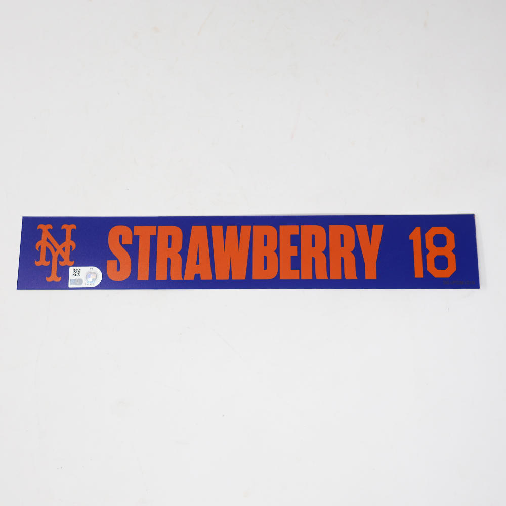 Darryl Strawberry - Team Issued Locker Nameplate - 2026 Spring
