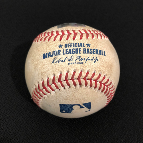 Game-Used Baseball - 8/4/2022 - Pitcher: Lucas Gilbreath, Batter: Juan Soto (Double) - MLB Authenticated
