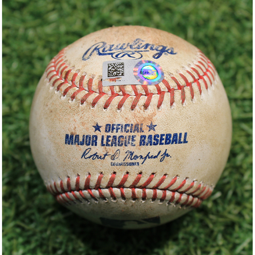 Alex's Lemonade Stand Foundation: Game-Used Baseball Alex Gordon 120th Career HBP (#120 out of 121 Total Career HBP - 8/22/20 MIN @ KC)