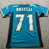 HOF - Jaguars Tony Boselli Signed Mitchell and Ness Jersey with HOF 22 I...