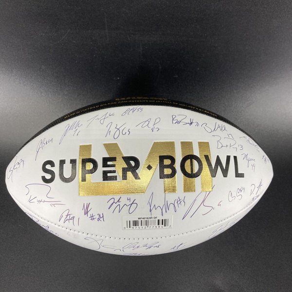 NFL - 49ers Multi Sign Super Bowl LVIII Commemorative Panel Ball Signed ...