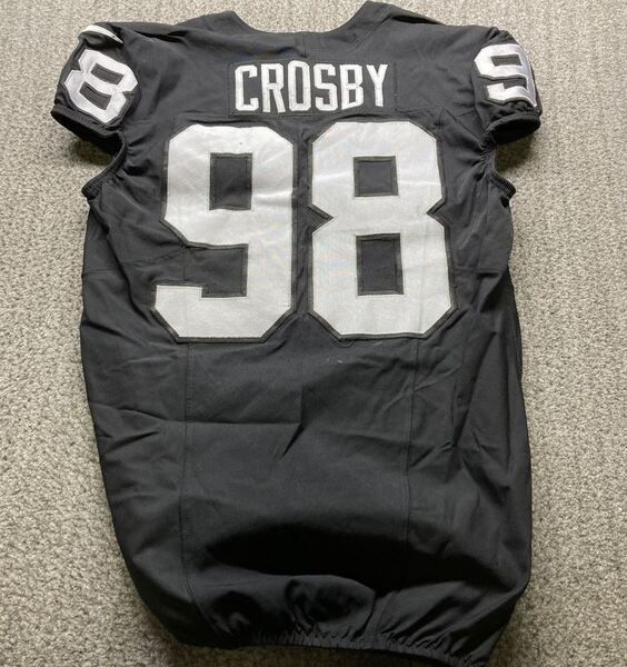STS - Raiders Maxx Crosby Game Used Jersey (11/24/24) Size 46 with Capta...