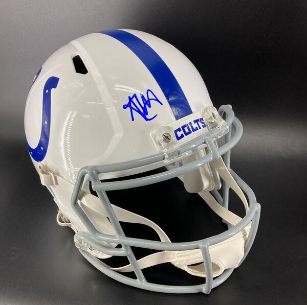 NFL - Colts Adonai Mitchell Signed Replica Speed Helmet