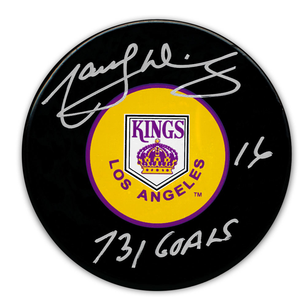 Marcel Dionne Los Angeles Kings 731 Goals Autographed Puck