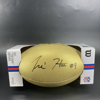 NFL - Chargers Tre Harris Signed Gold Composite Football