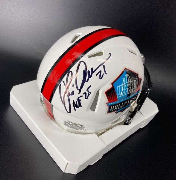 HOF - Eagles Eric Allen Signed HOF Mini Helmet