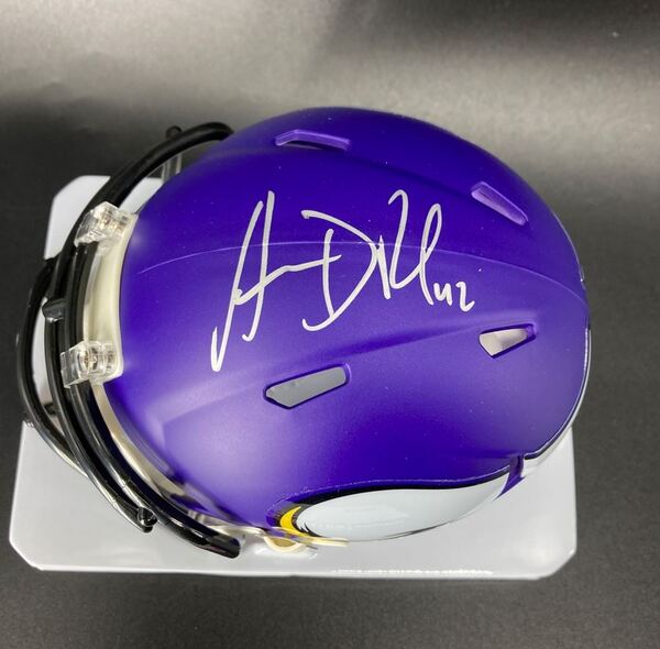 NFL - Vikings Andrew DePaola Signed Mini Helmet