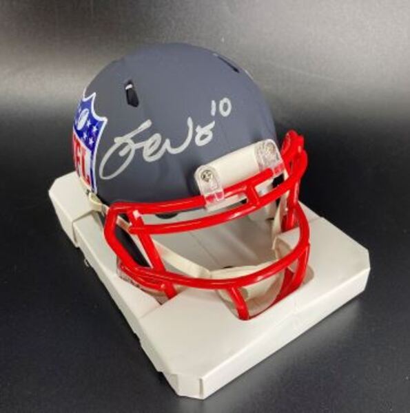 NFL - Commanders Tress Way Signed NFL Shield Mini Helmet