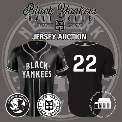 Defensive Coach Derek Woodley #22, Size 50 (XL), Game-Worn and signed New York Black Yankees Jersey