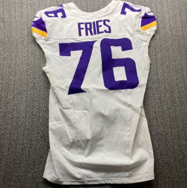 London Games - Vikings Will Fries Game Worn Jersey (10/05/2025) Size 46 ...