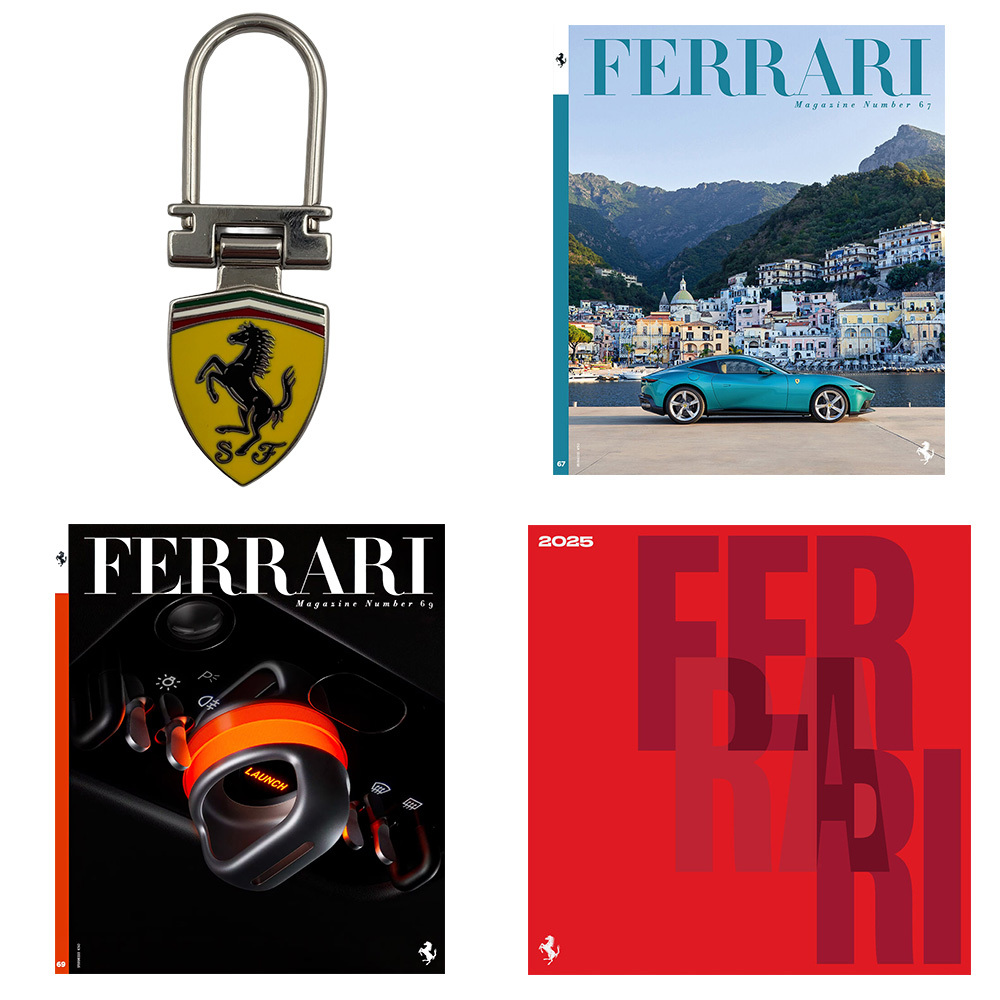 Ferrari Collector's Gift Set - Keychain & Magazines