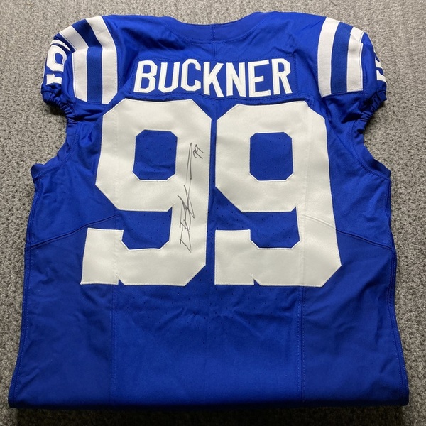Crucial Catch - Colts DeForest Buckner Signed Game Issued Jersey Size 44...