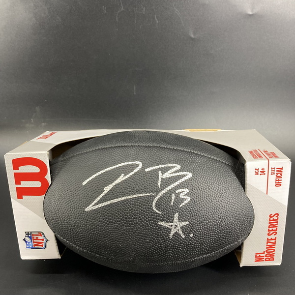 NFL - Broncos Pat Bryant Signed Black Composite Silver Series Football