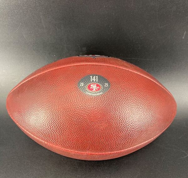 49ers Game Used Ball (2025 Season) Next Gen Stats Notable Play: 23-C.McC...