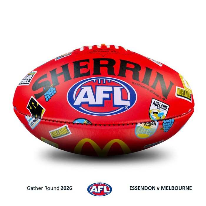 Photo of Essendon v Melbourne 2026 Gather Round Match-Used Football