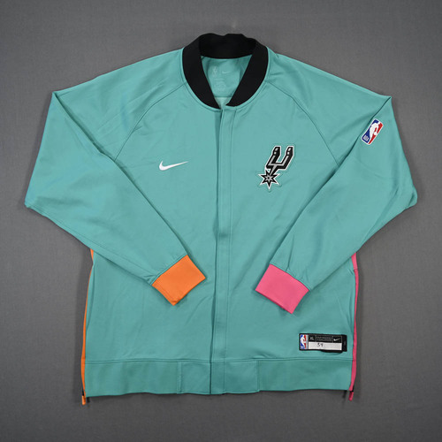 Image of Mamukekelashvili, Sandro - San Antonio Spurs - Game-Issued City Edition Jacket - 2022-23 NBA Season