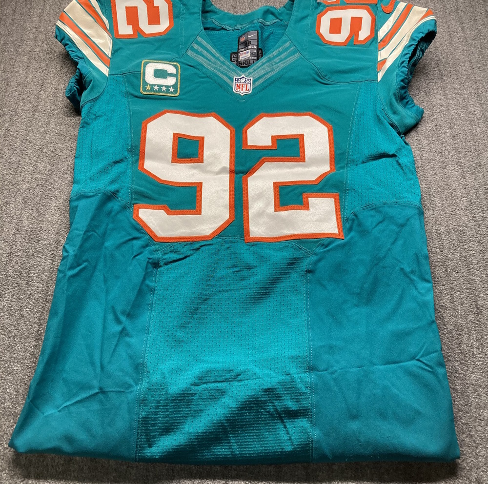 NFL Auction Dolphins John Denny Signed Game Used