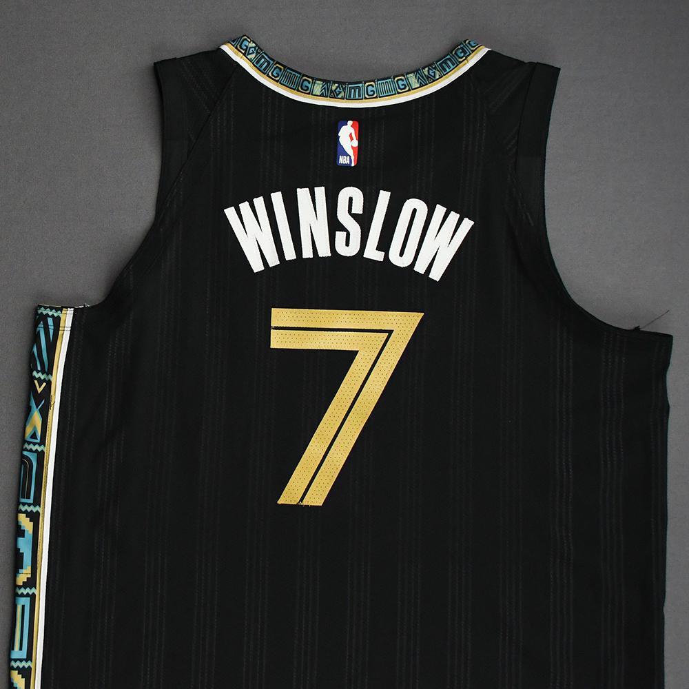 Justice Winslow Memphis Grizzlies GameWorn City Edition Jersey