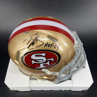 HOF - 49ers Patrick Willis Signed Mini Helmet with HOF 24 Inscription
