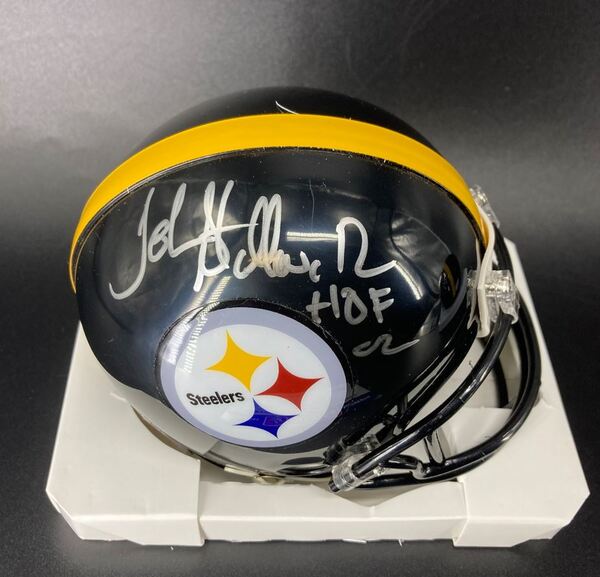 HOF - Steelers John Stallworth Signed Mini Helmet