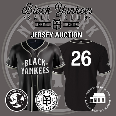 Outfielder Cam Eden #26, Size 48 (XL), Game-Worn and signed New York Black Yankees Jersey