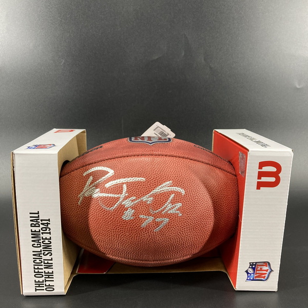 NFL -Cardinals Paris Johnson Signed Authentic Football
