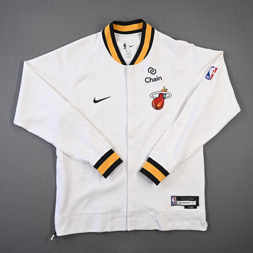 Image of Robinson, Duncan - Miami Heat - Game-Issued City Edition Jacket - 2022-23 NBA Season