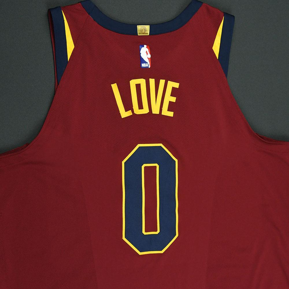 Kevin Love Cleveland Cavaliers 2018 NBA Playoffs Game Worn Jersey Worn In 3 Games 1 Of 2 