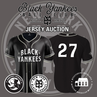 Pitcher Will Brian #27, Size 48 (XL), Game-Worn and signed New York Black Yankees Jersey