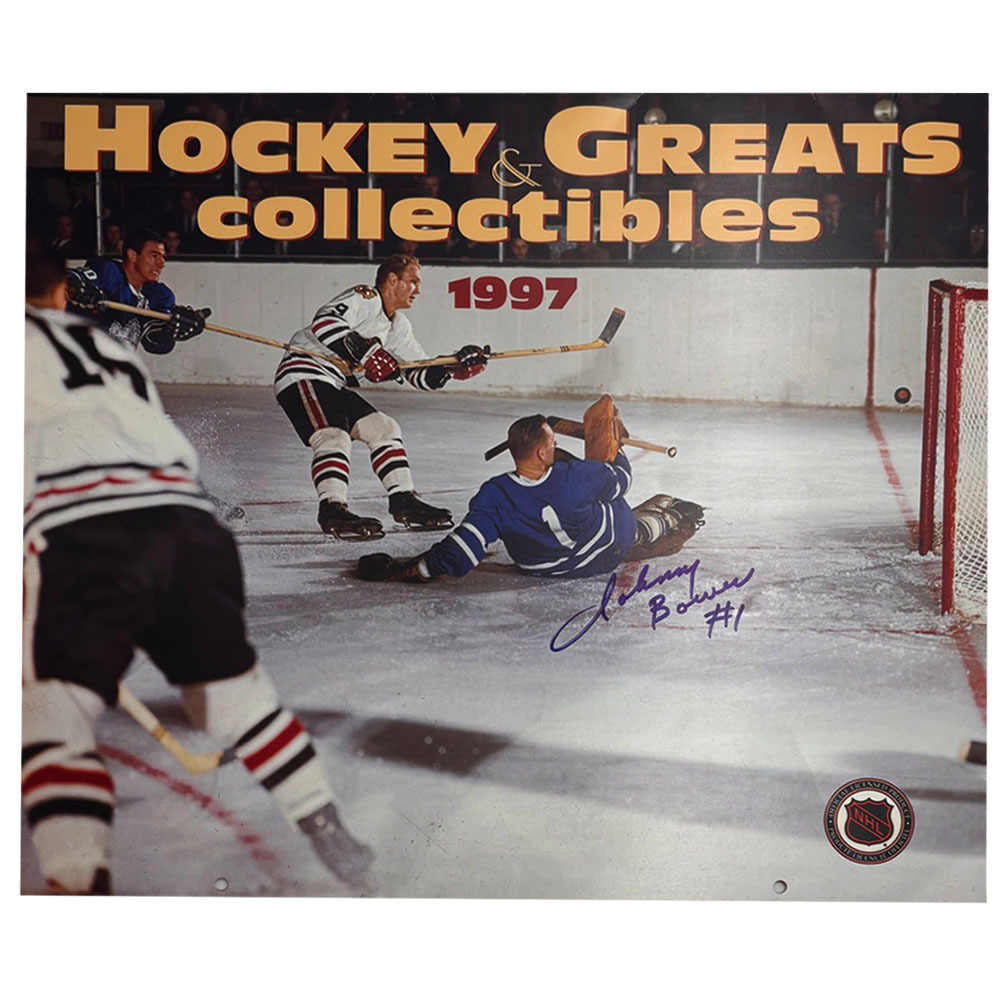 Johnny Bower Autographed Hockey & Greats Collectibles Calendar