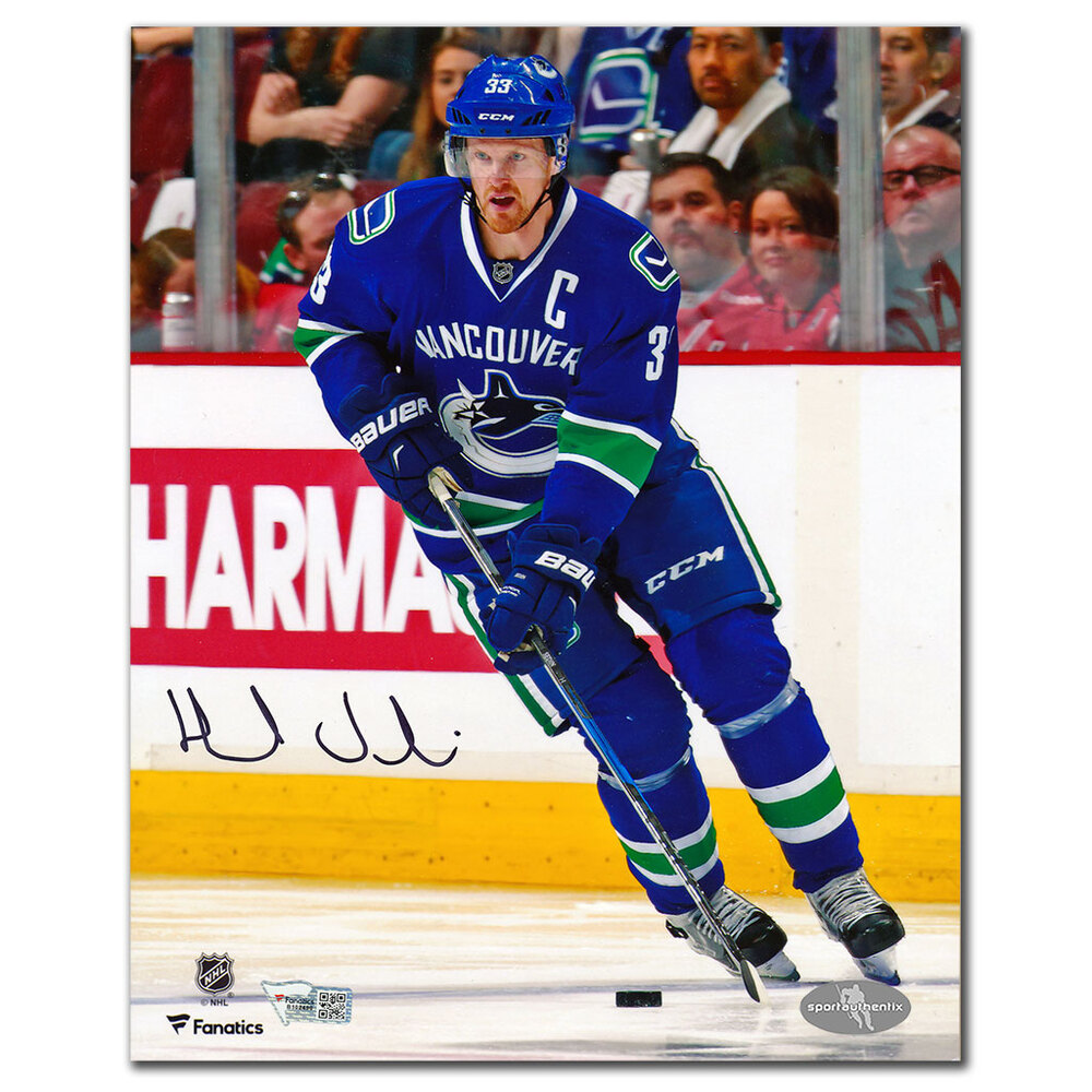 Henrik Sedin Autographed Vancouver Canucks 8x10 Photo