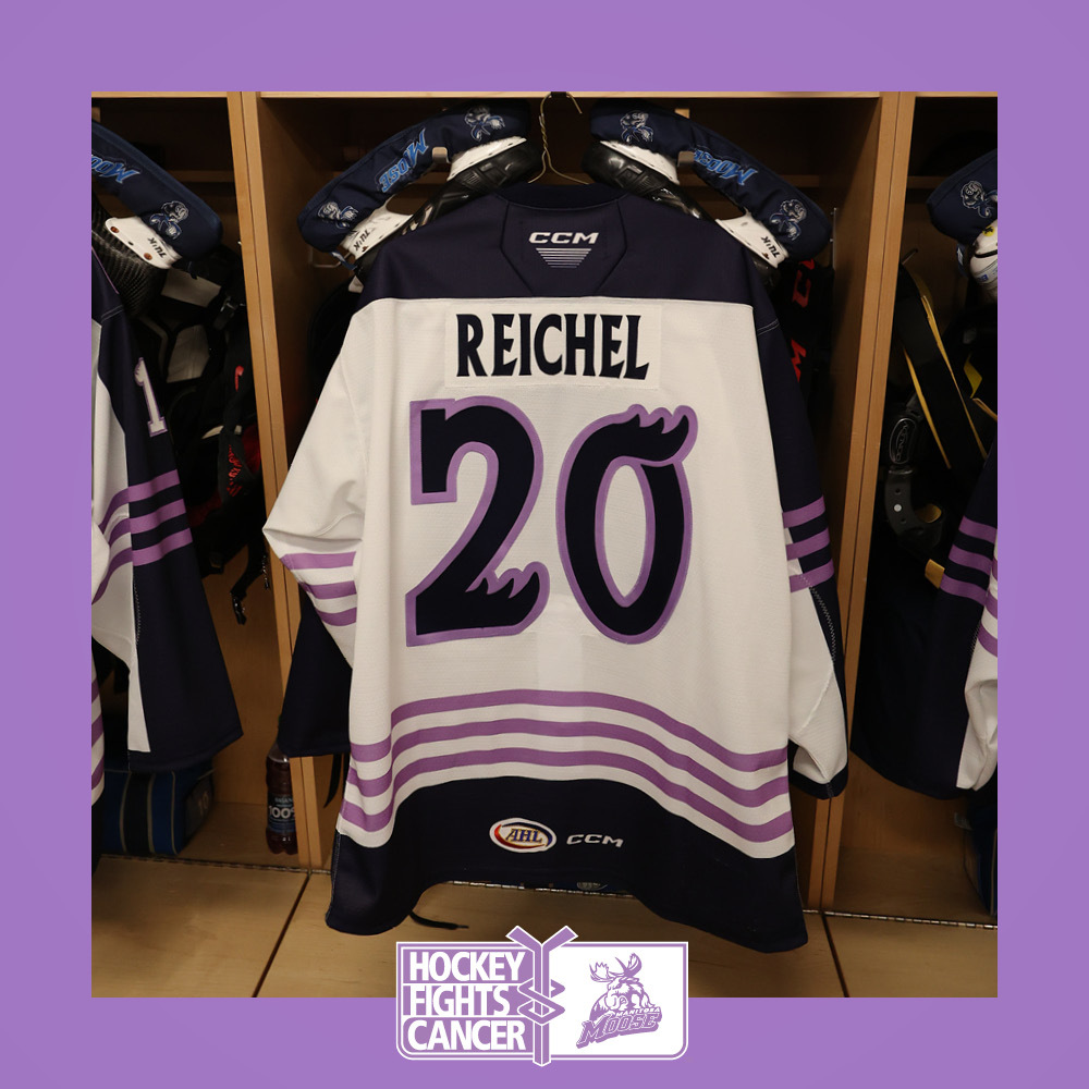 KRISTIAN REICHEL Game Worn Hockey Fights Cancer Jersey 