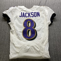 Crucial Catch - Ravens Lamar Jackson Game Worn Jersey (10/16/22) Size 40