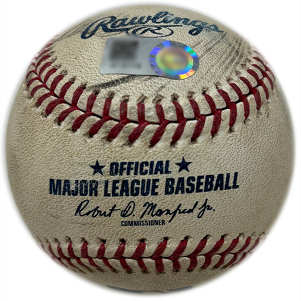 David Wright #5 - Autographed Game-Used Baseball - 2015 NLCS Game
