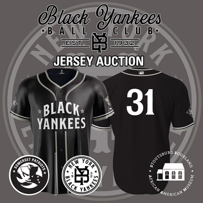 Pitcher Michael Arias #31, Size 48 (XL), Game-Worn and signed New York Black Yankees Jersey