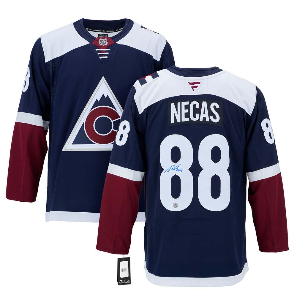 Martin Necas Autographed Colorado Avalanche Alternate Fanatics Premium Jersey