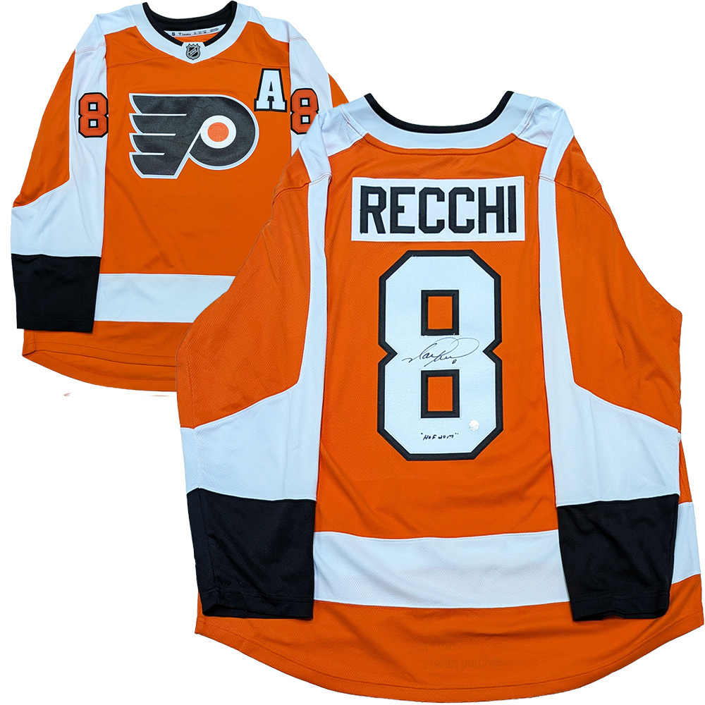 Mark Recchi Autographed Philadelphia Flyers Jersey w/HOF 2017 Inscription
