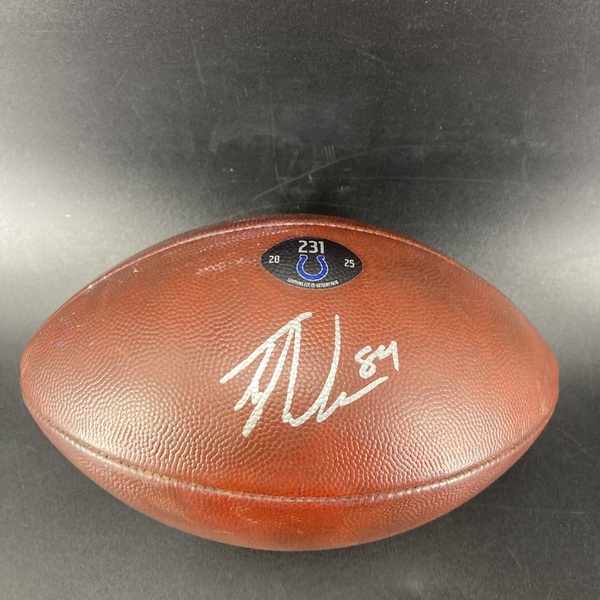 International Games - Colts Tyler Warren Signed Game Used Football (2025...