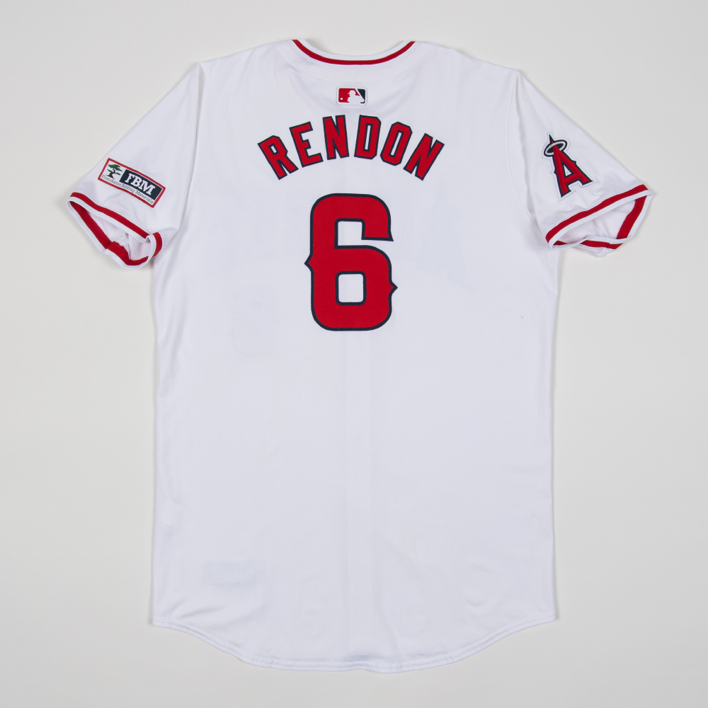 Anthony Rendon Game Used White Jersey 2024 Home Opener Marked On 4 5 Img 4374792 F 