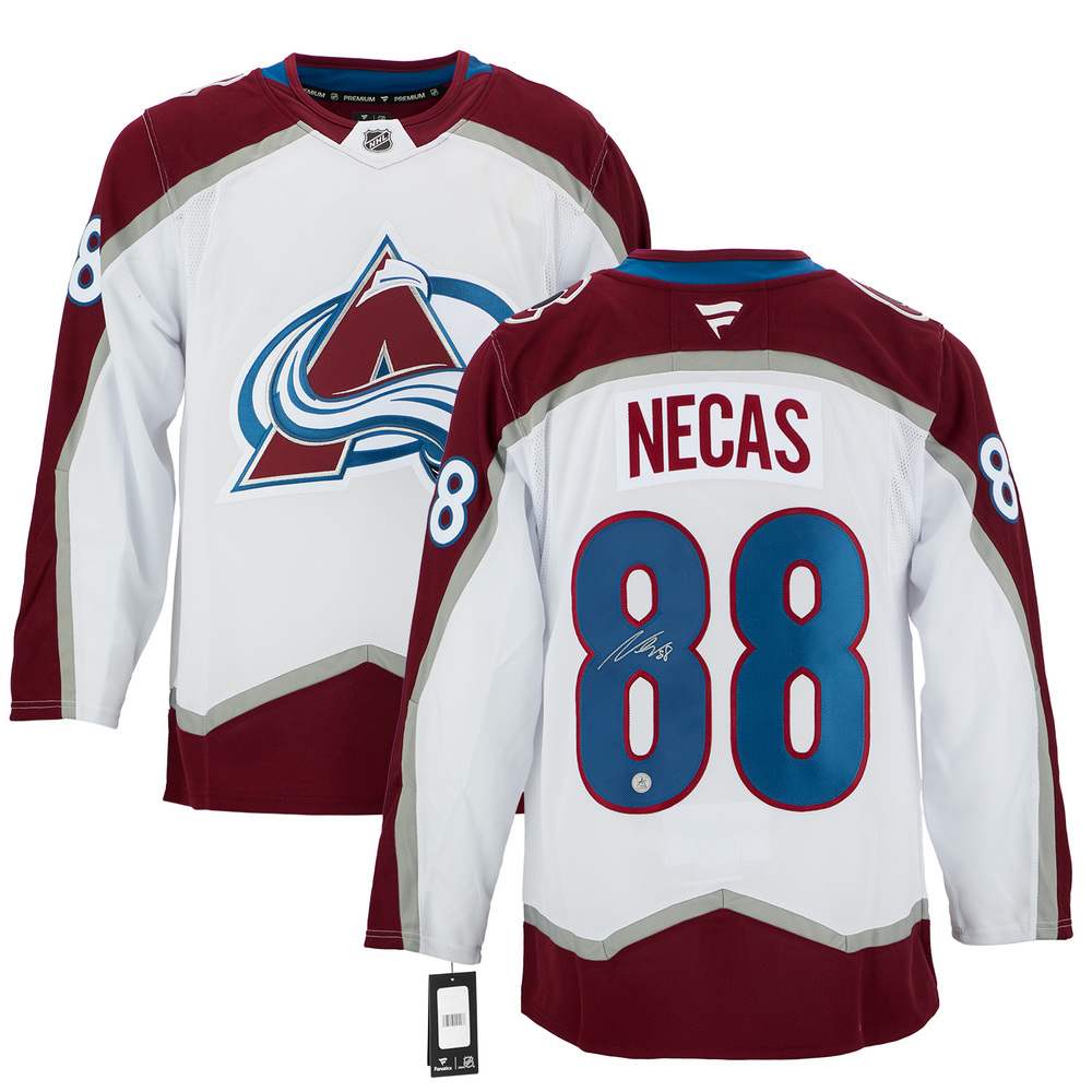 Martin Necas Signed Colorado Avalanche White Fanatics Premium Jersey