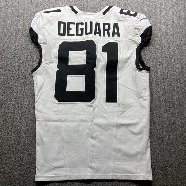 London Games - Jaguars Josiah Dehuara Game Used Jersey (10/13/24) Size 4...