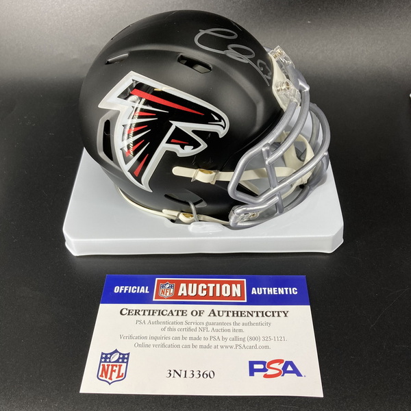 NFL - Falcons Chris Lindstrom Signed Mini Helmet