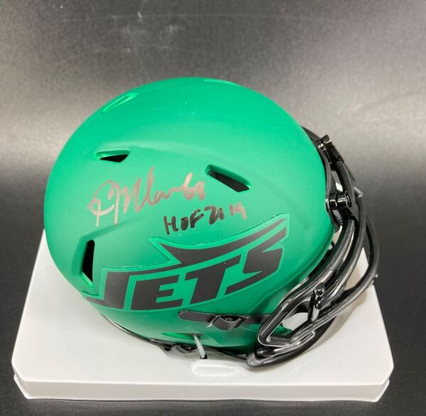 HOF - Jets Kevin Mawae Signed Mini Helmet