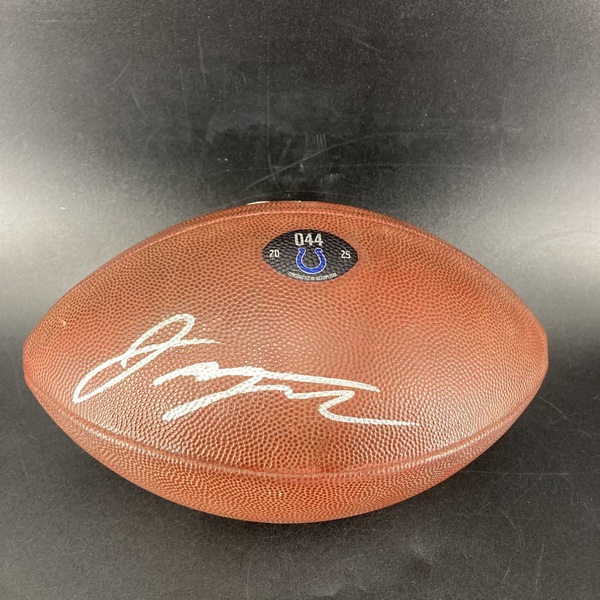 International Games - Colts Jonathan Taylor Signed Game Used Football (2...