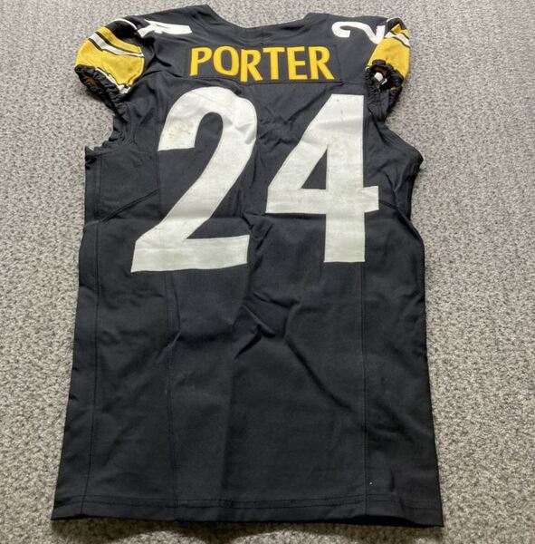 Crucial Catch - Steelers Joey Porter Jr. Game Worn Jersey (10/29/23) Siz...
