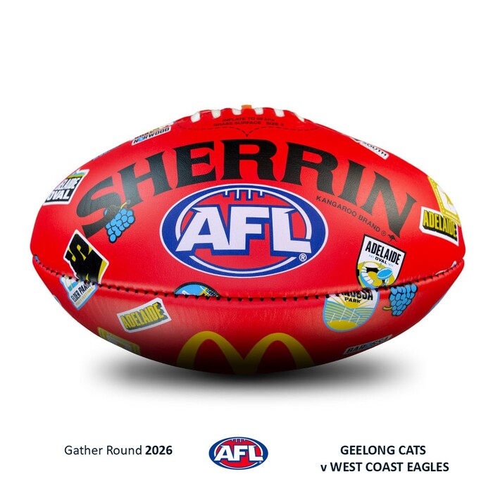 Photo of Geelong Cats v West Coast Eagles 2026 Gather Round Match-Used Football