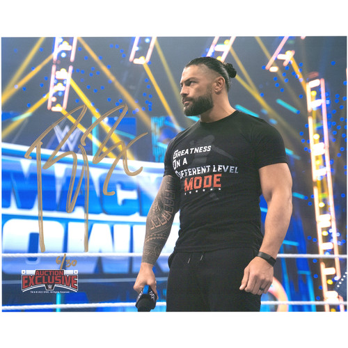 Roman Reigns WWE Autographed 8
